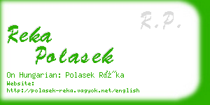 reka polasek business card